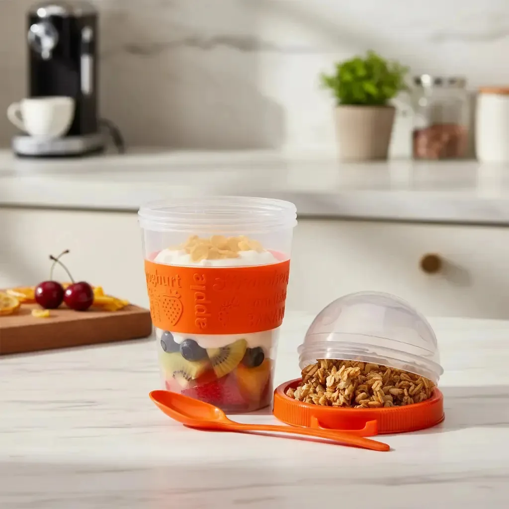 Recipiente de café da manhã Star Cuisine Orange Iogurte e Cereal