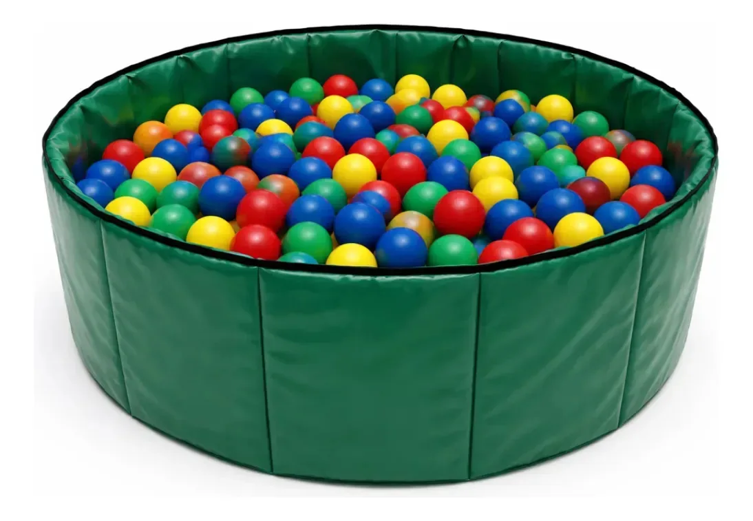 Piscina de Bolinhas Circular Infantil Verde da Malo Toys
