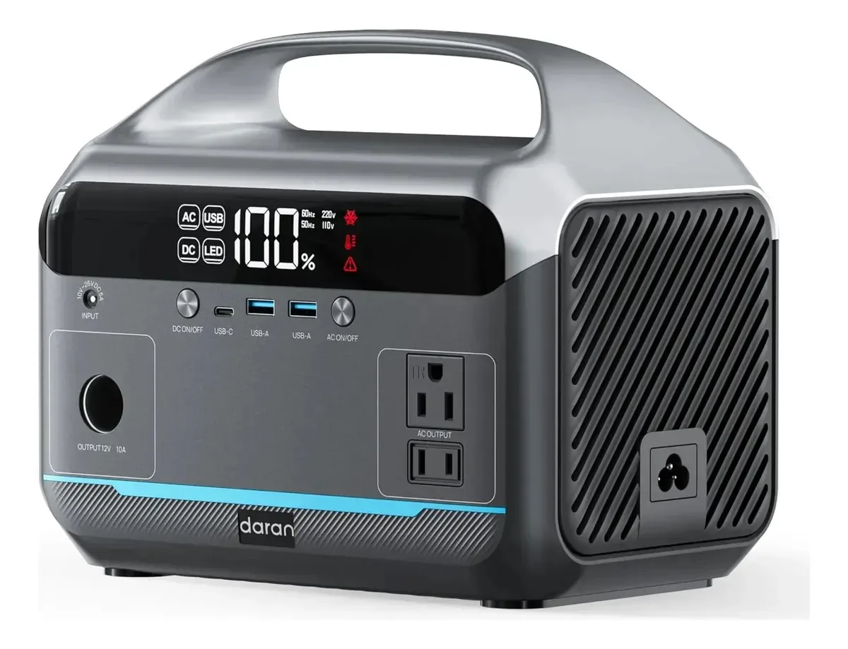 Estação de energia portátil com bateria Lifepo4 de 600w