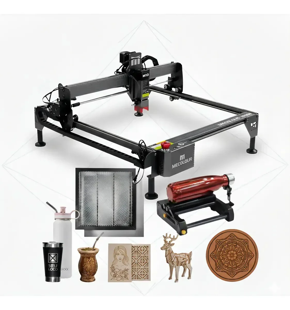 Gravadora Corte E Gravação A Laser Mecolour - M10w Completa