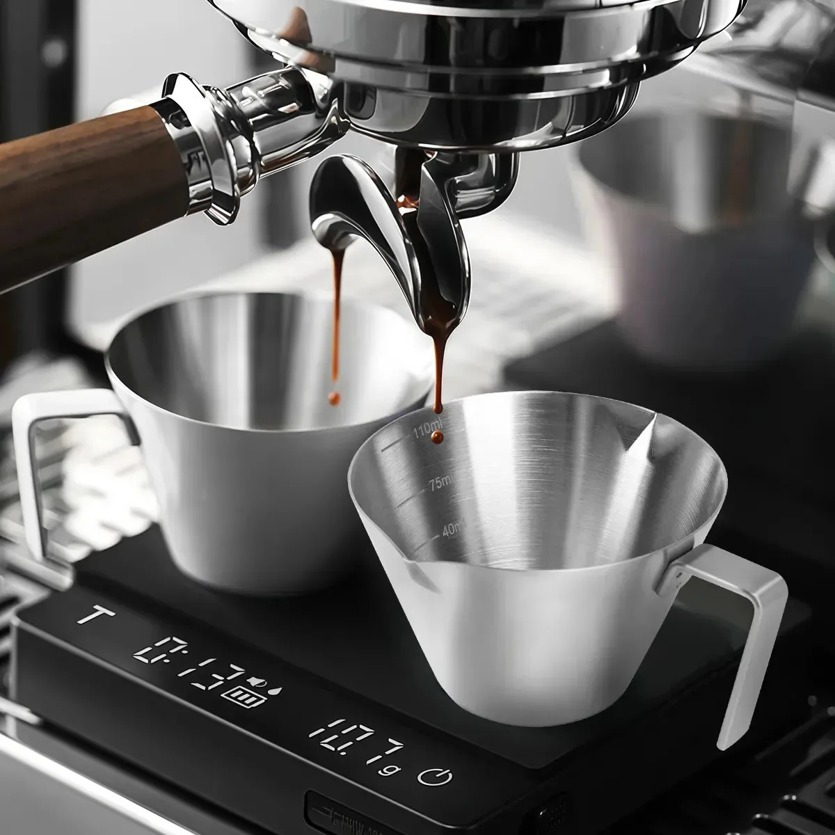 Icoffee Copo De Extração De Café Inox 120ml Expresso 304