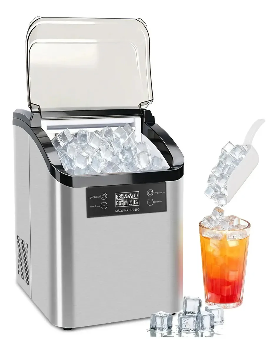 Máquina de Gelo Modus Automática de Aço Inoxidável