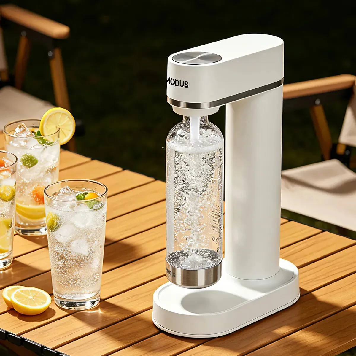 Máquina Gaseificadora de Água Doméstico Compatível Cor Branco Cilindro CO2 Sustentável