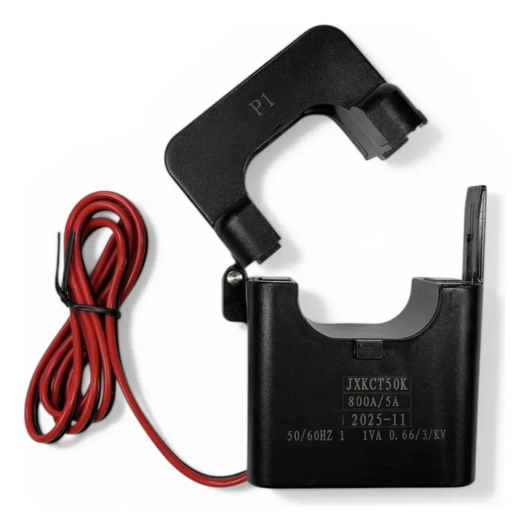 Transformador de Corrente Bipartido Pisca Led TC 800/5A Preto