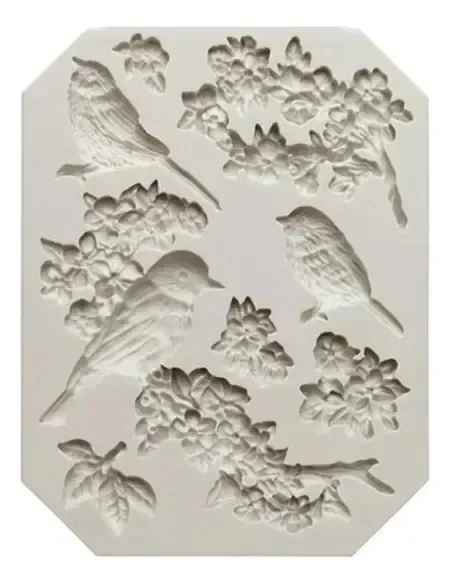 Moldes de moldes de silicone de resina epóxi Bird Models 119x91x10mm