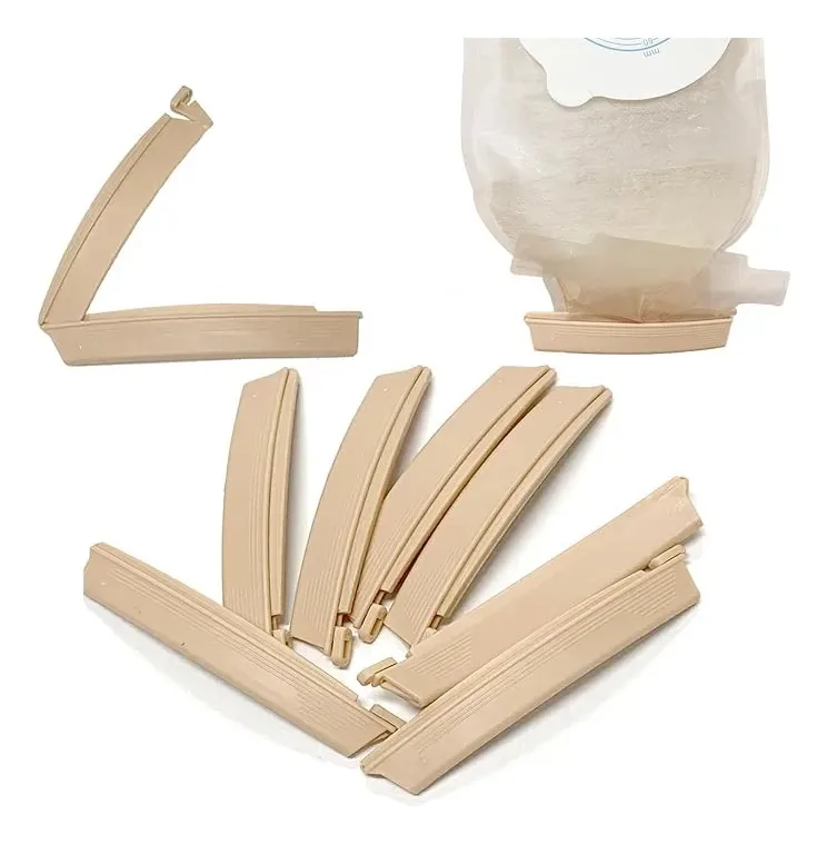 Kit Com 10 Clip Bolsa Colostomia Universal Prd00121 Proc Bege