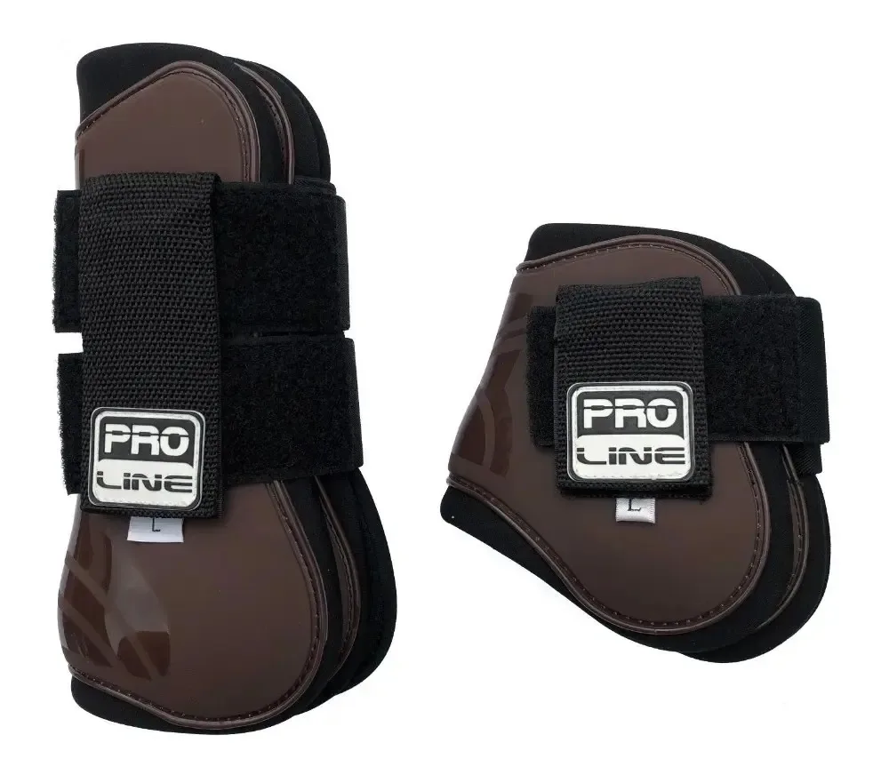 Protetores de mãos e pernas Salto Pro Line Classic Brown Horse