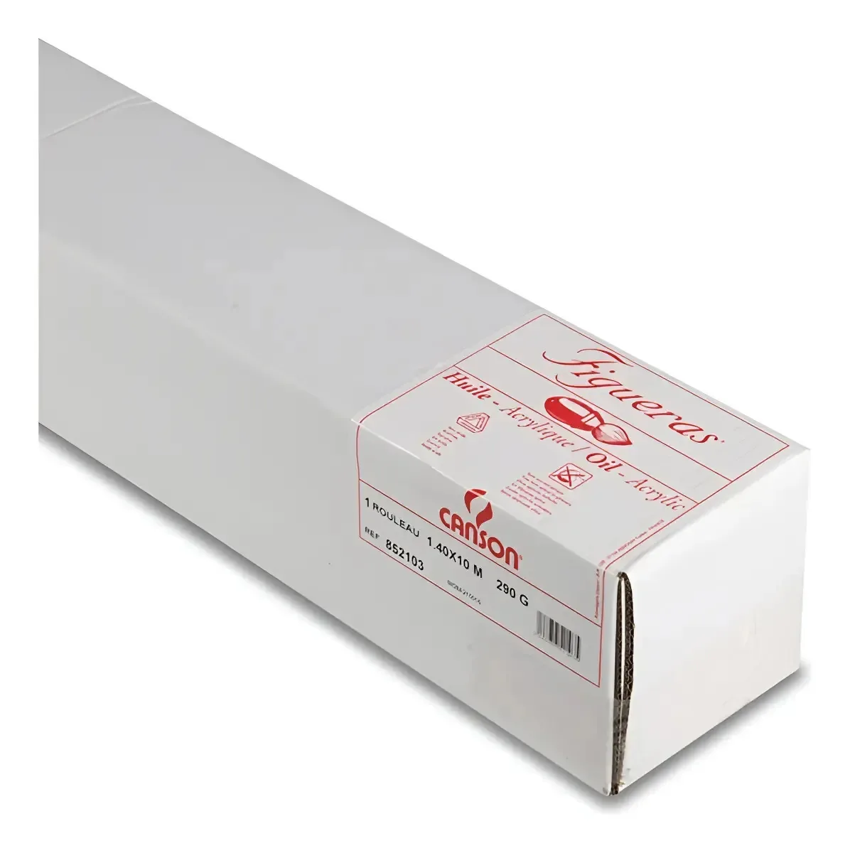 Rolo Papel Canson Figueras Oleo Acrilica 140x1000cm 290grs Rolo Figueras