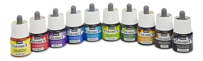 Tabaco Pebeo Colorex Bright Aquarela 45ml