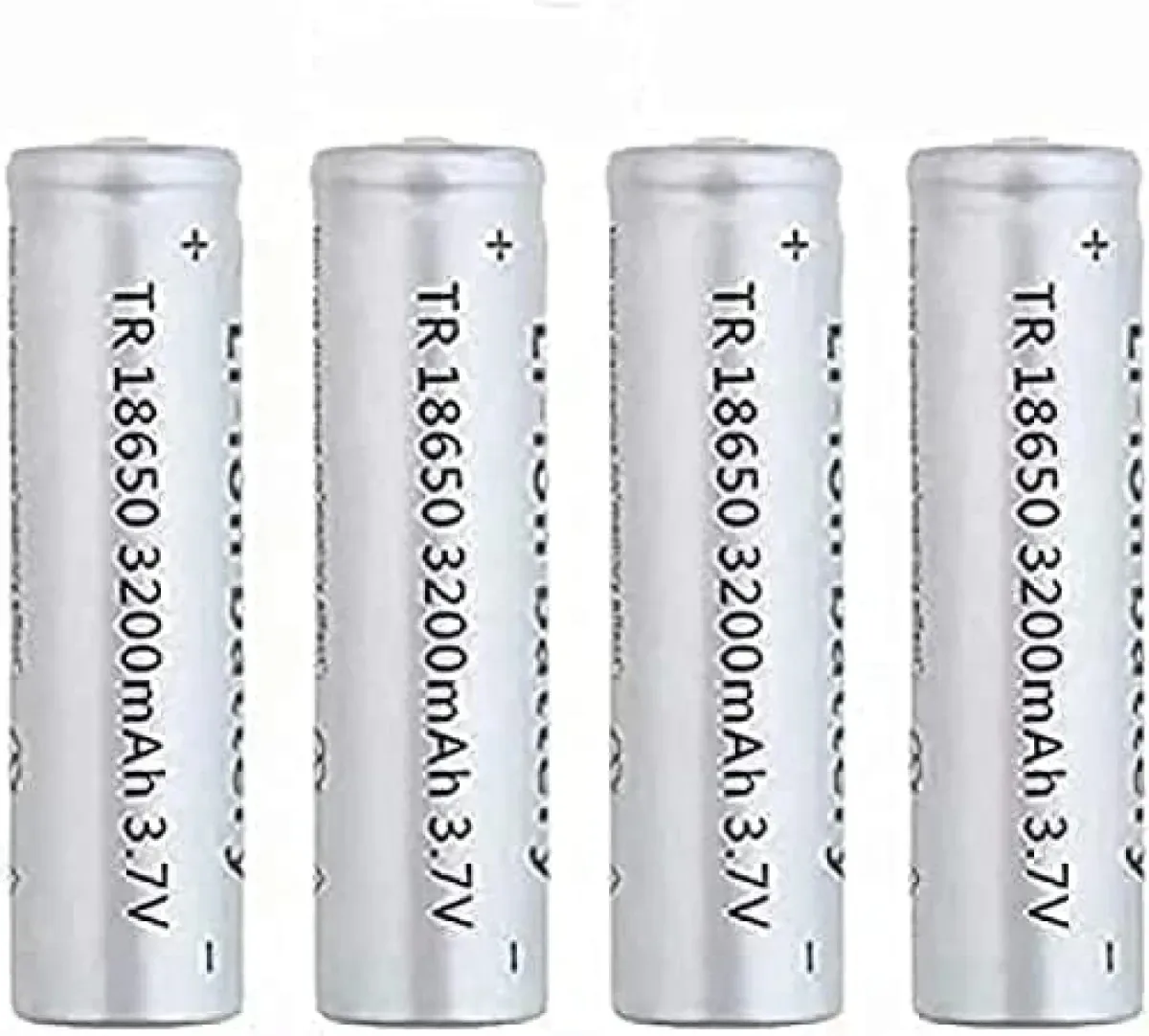 Ytiuofed 3.7 3200 mAh Li-ion recarregável com botões para LEDs, campainhas, 4 unidades