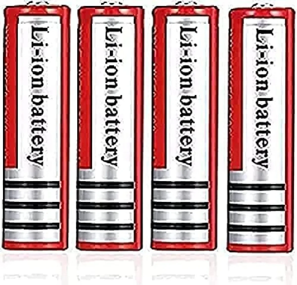 Baterias AA Kiroja 18650, 4200 mAh, bolsa de grande capacidade com botões para campainhas, brinquedos, 4 peças