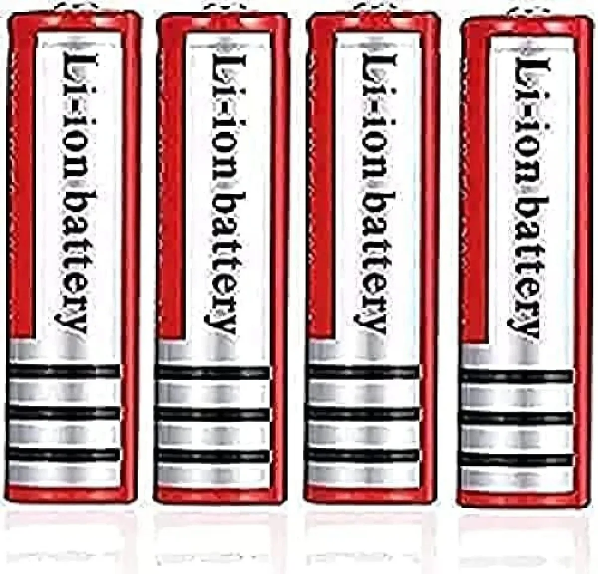 Baterias AA Kiroja 18650, 4200 mAh, bolsa de grande capacidade com botões para campainhas, brinquedos, 4 peças