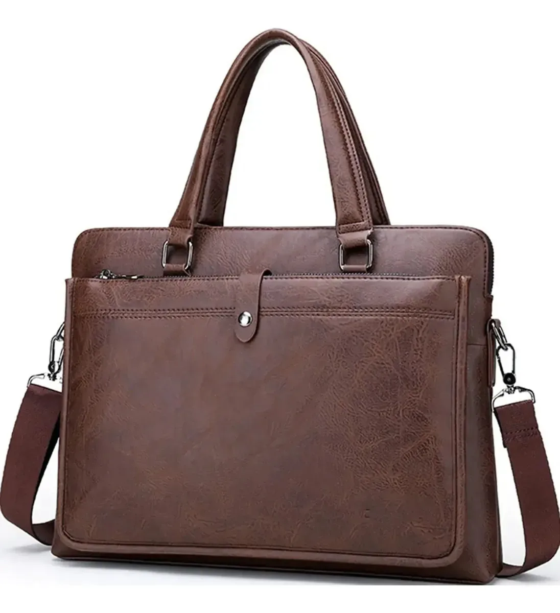 Maletas altas Mbnvbnm, maletas para homens, laptops de quatro polegadas, malas para viagens de negócios, bolsas de couro para escritório, bolsas de ombro para homens