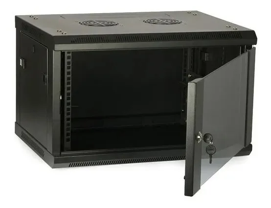 Rack de parede interno Genrod de 6 unidades de 19 polegadas e 460 mm