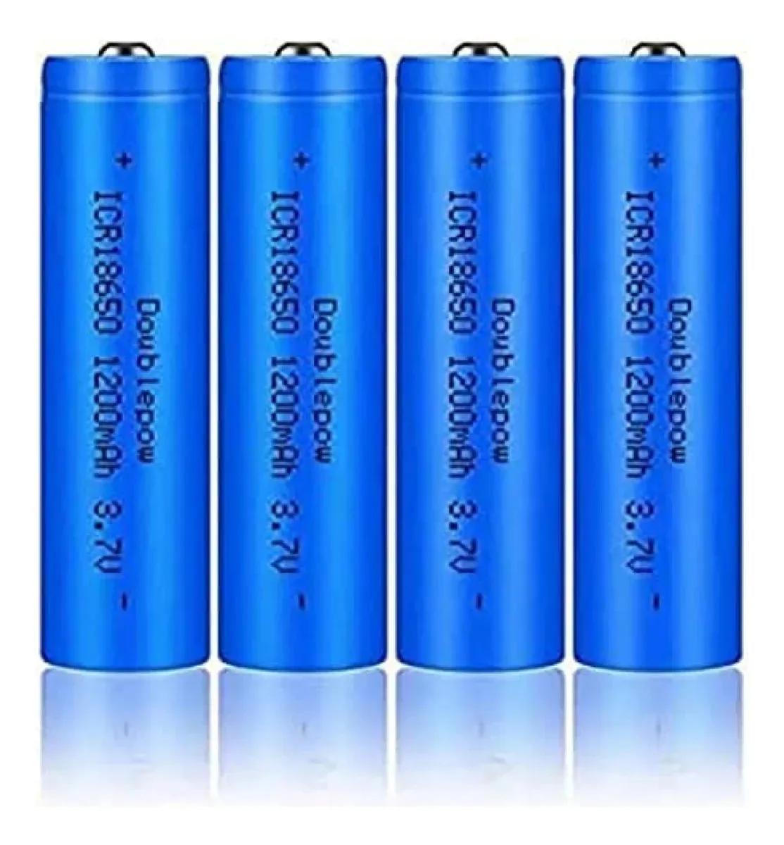 Ytiuofed Ion 18650 1200mAh 3,7 V para luzes solares Ltern TV Light String (botão superior), 4 peças