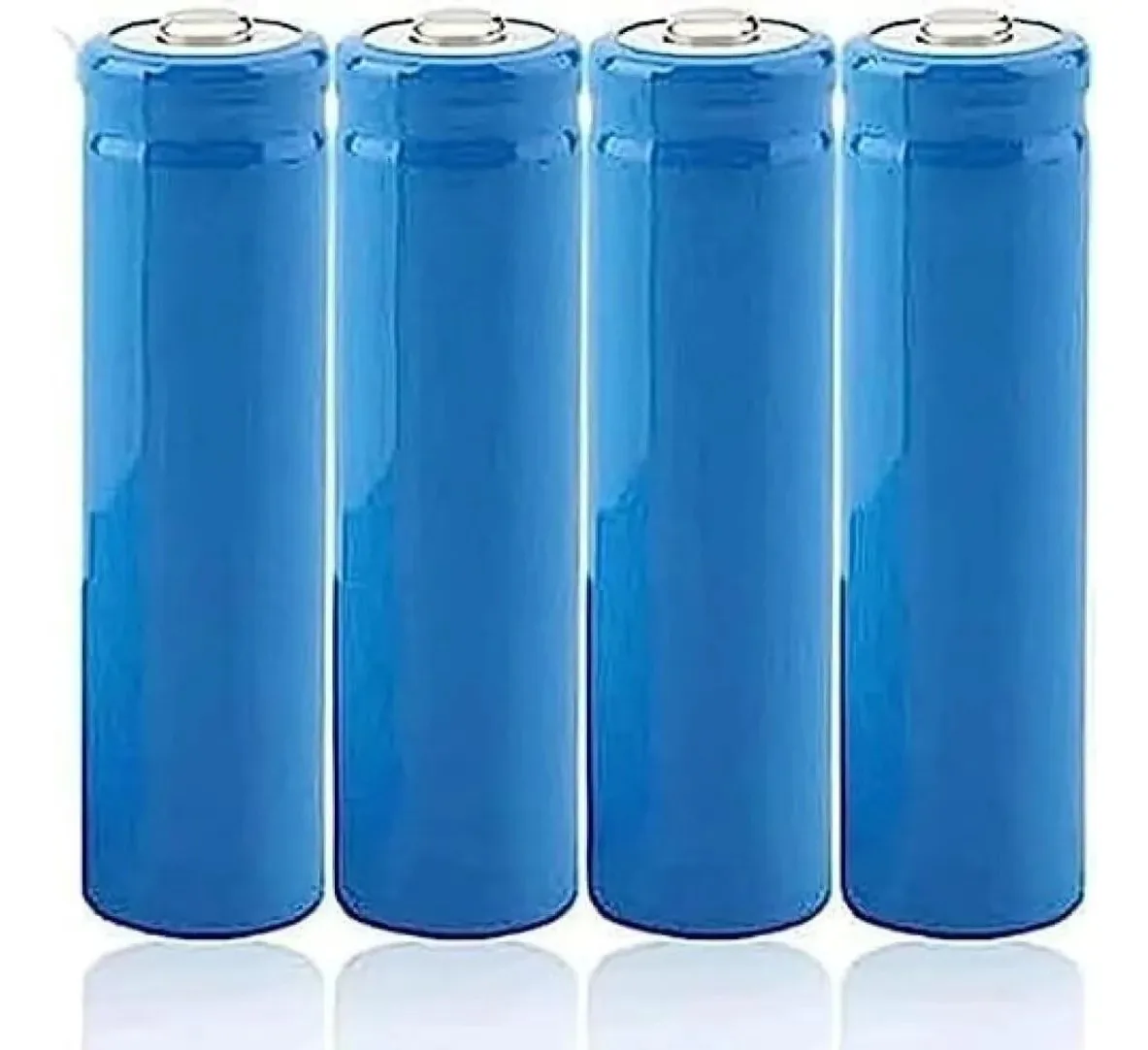 Pacote Ytiuofed com 4 baterias recarregáveis 18650 de 3,7 volts, 5000 mAh, alta potência, longa vida útil, para farol de LED, lanterna solar, etc. (65 x 18 x 18 mm) bateria recarregável de 3,11 V