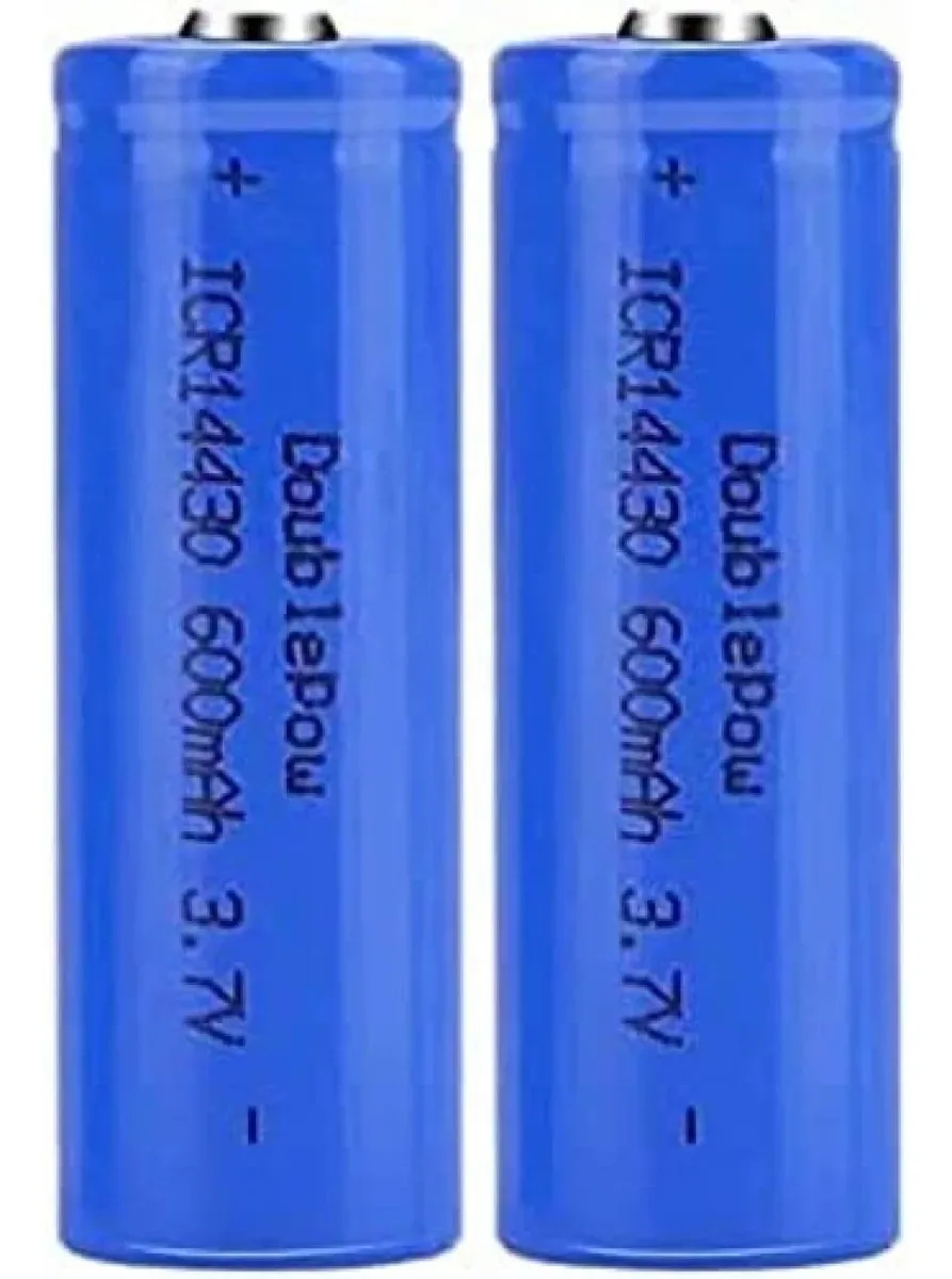 Aa Rechar 14430 de alta capacidade 3,2 V, 3,2 V, 600 mAh, 14430 Rechar para painéis solares externos (não Aa), pacote com 2