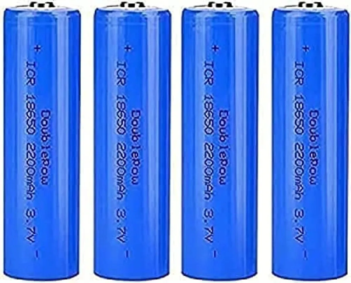 Bateria Kiroja 2200mAh, Capacidade Total 3.7V, Bateria Superior com Botão para Campainhas, Carros, etc., Pacote com 4 unidades