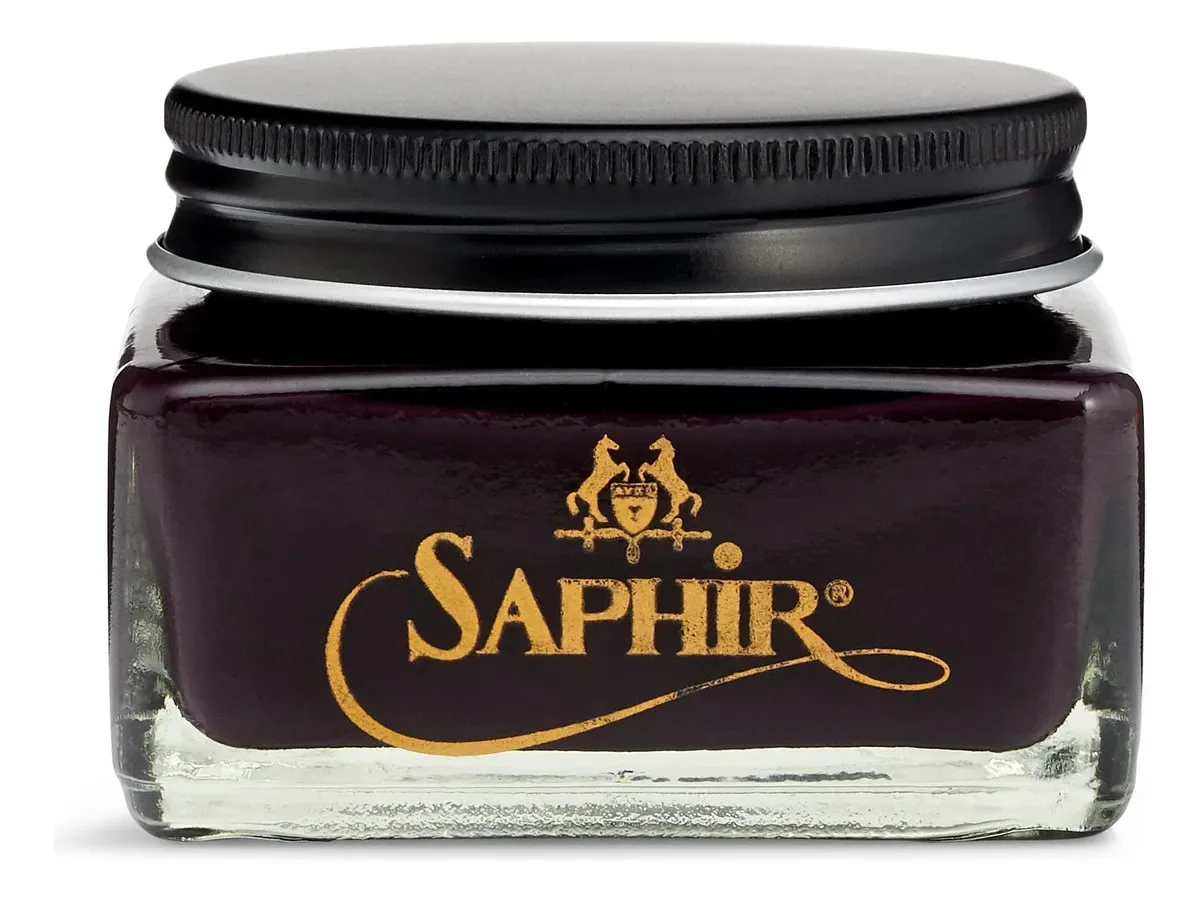 Esmalte De Couro Para Sapatos Saphir Pommadier Cream 75 Ml B Cor Borgonha