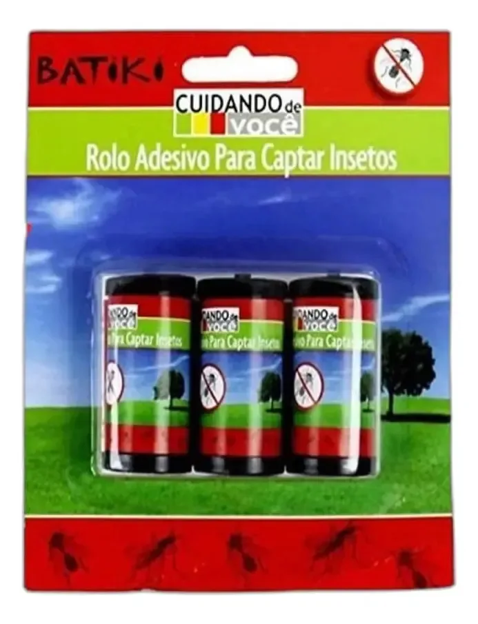 Kit 10 Cola Armadilha Adesiva Com 3 Rolos Cada Pega Insetos