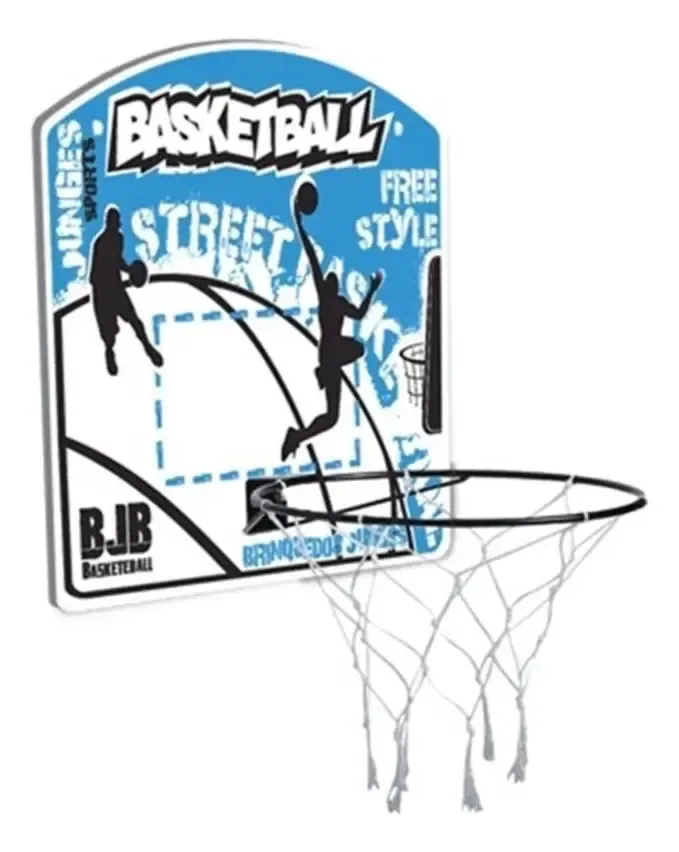 Cesta Tabela De Basquete Com Aro E Rede Completo Adulto Kids