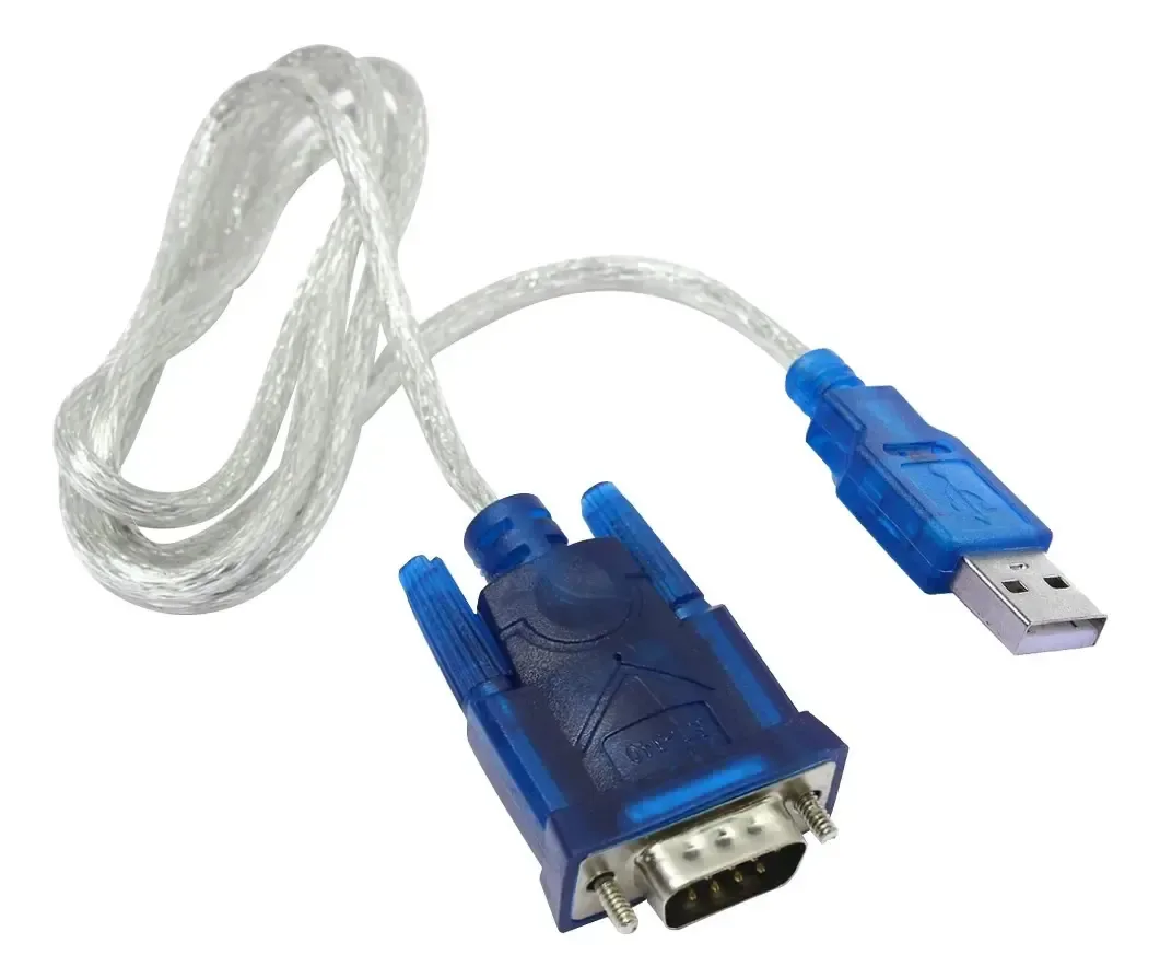 Adaptador USB Série A Rs232 Db9 Fiscal Ch340 Azul de 10 cabos