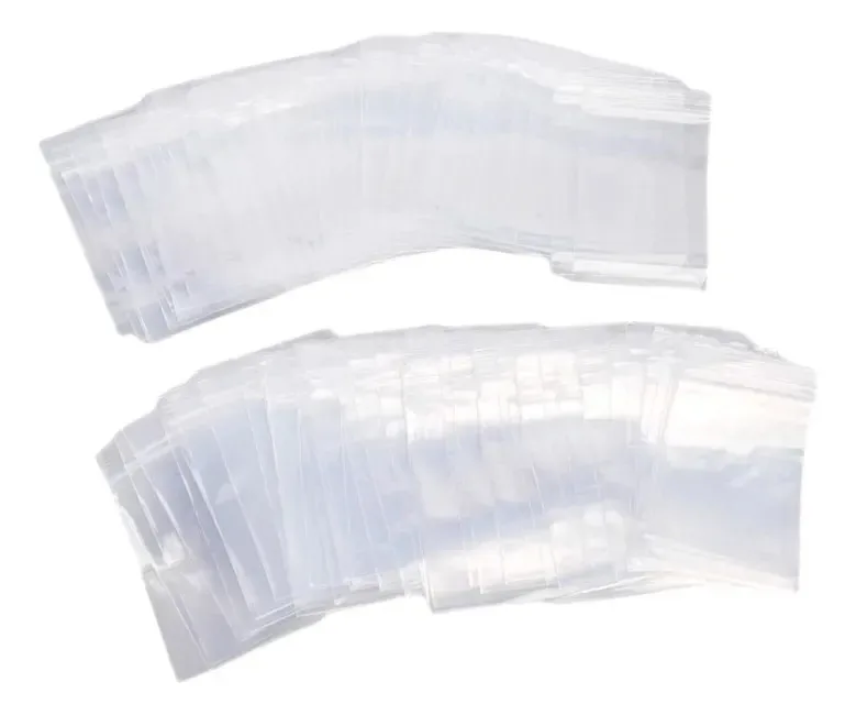 100 bolsas Ziploc 6x9 | Joias e acessórios ideais | Transparentes
