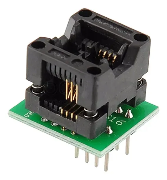 Memórias Eeprom do programador do adaptador Soic8 para Dip8 200mil