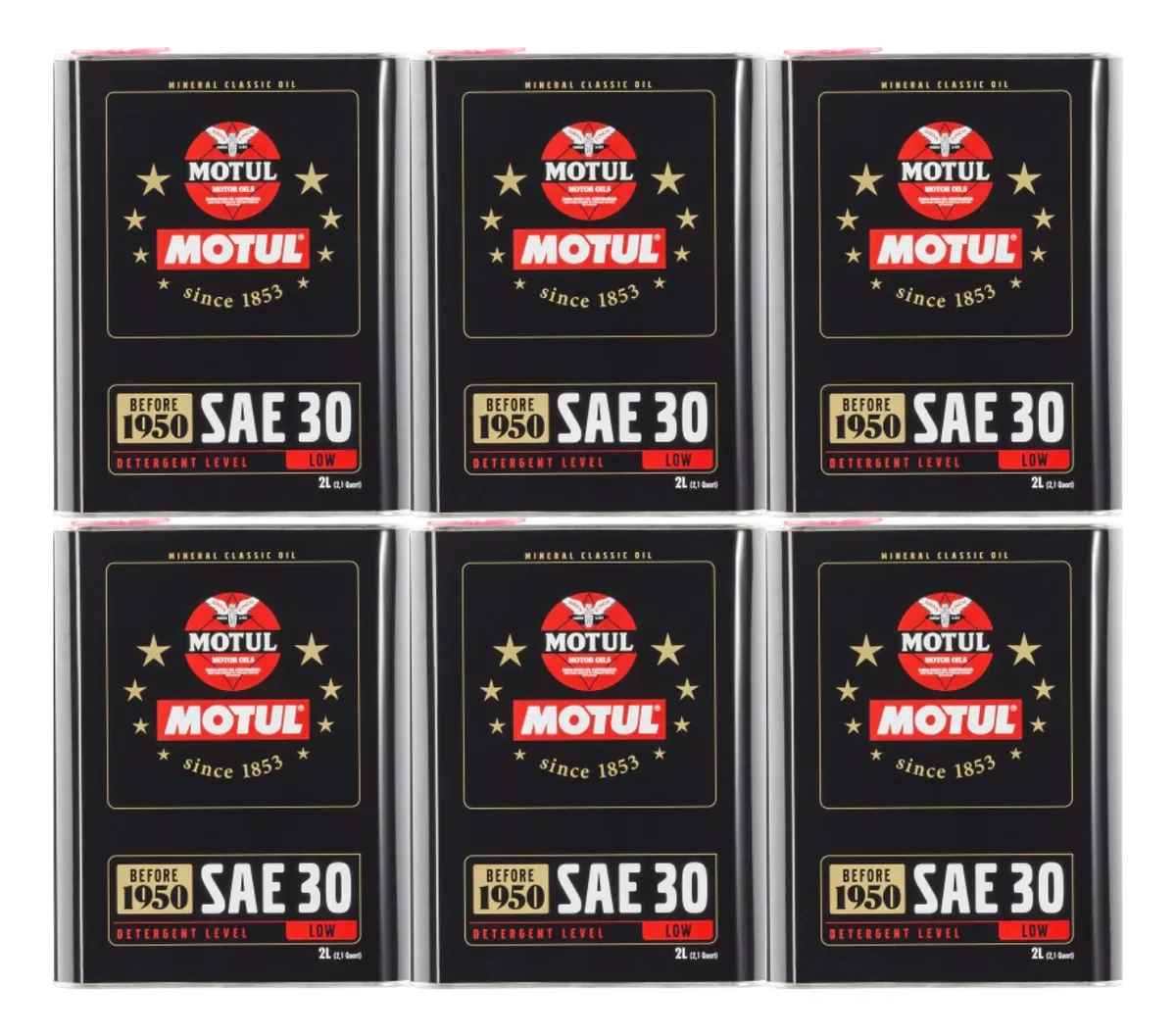 Kit 12 L Óleo Motul Classic Sae 50 Carros Antigos 1900-1950