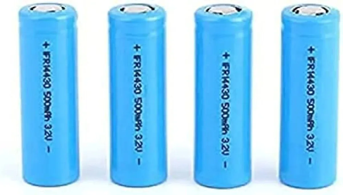 Bateria solar recarregável Kiroja 3.2V Lifepo4 14430 500mAh para painel solar, luzes de jardim externo, última intervenção, escova de pó de dente, lanterna de barbear (4 peças)