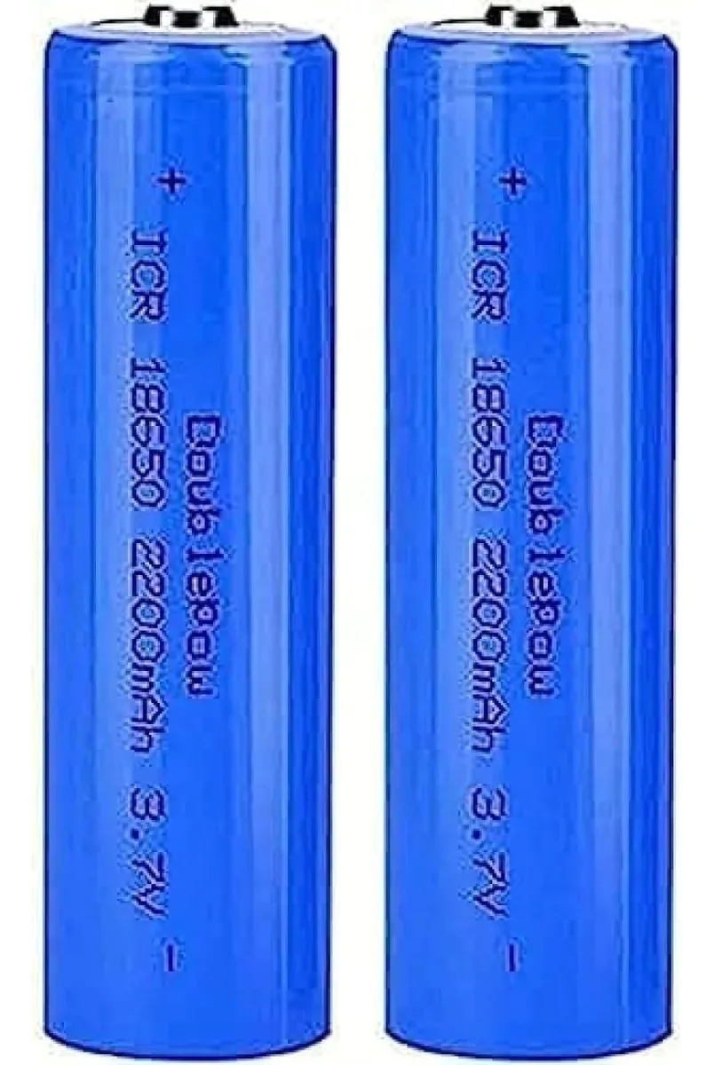 Botão superior Kiroja 3.7v18650 2200mah para campainhas, carros RC etc., 2 peças, Wert65656565