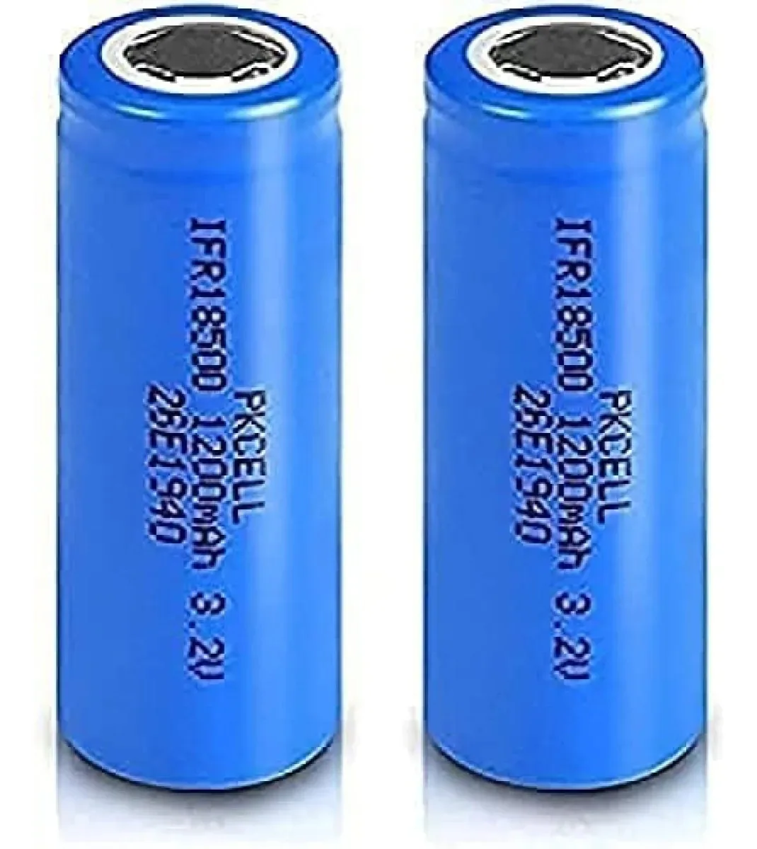 Nyasaa - Baterias recarregáveis Ifr18500 1200 mAh, 3 baterias de fosfato de lítio recarregáveis Lifepo4 de 2 V (pacote com 2)
