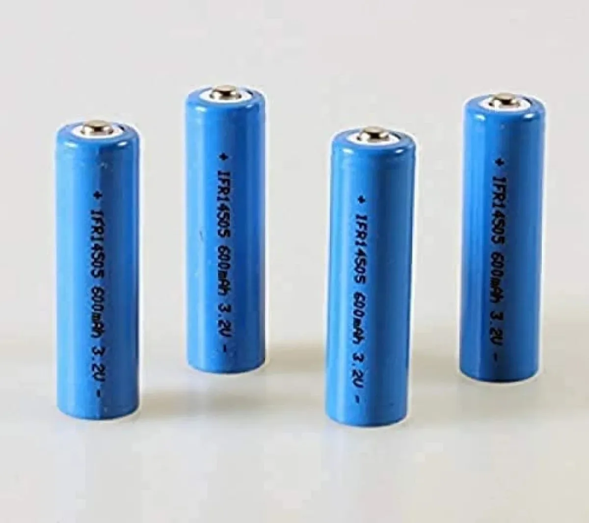 Baterias Nyasaa lifepo4 Ifr 14505 Aa - 600mAh 3,2 V 14505 Conjunto solar de fosfato de ferro plano de 4 peças