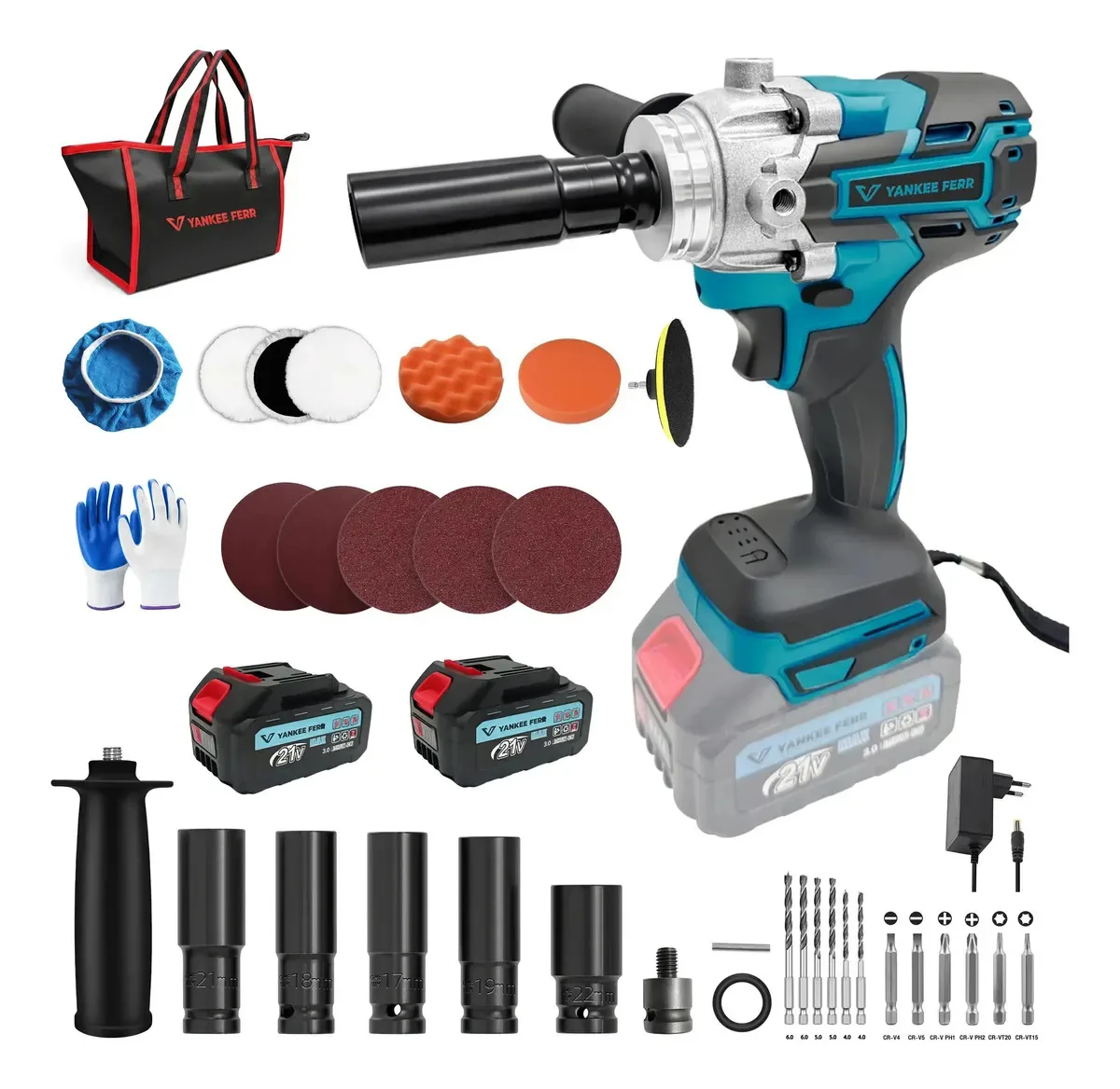Chave Impacto 550nm 21v Profissional Brushless E Polimento