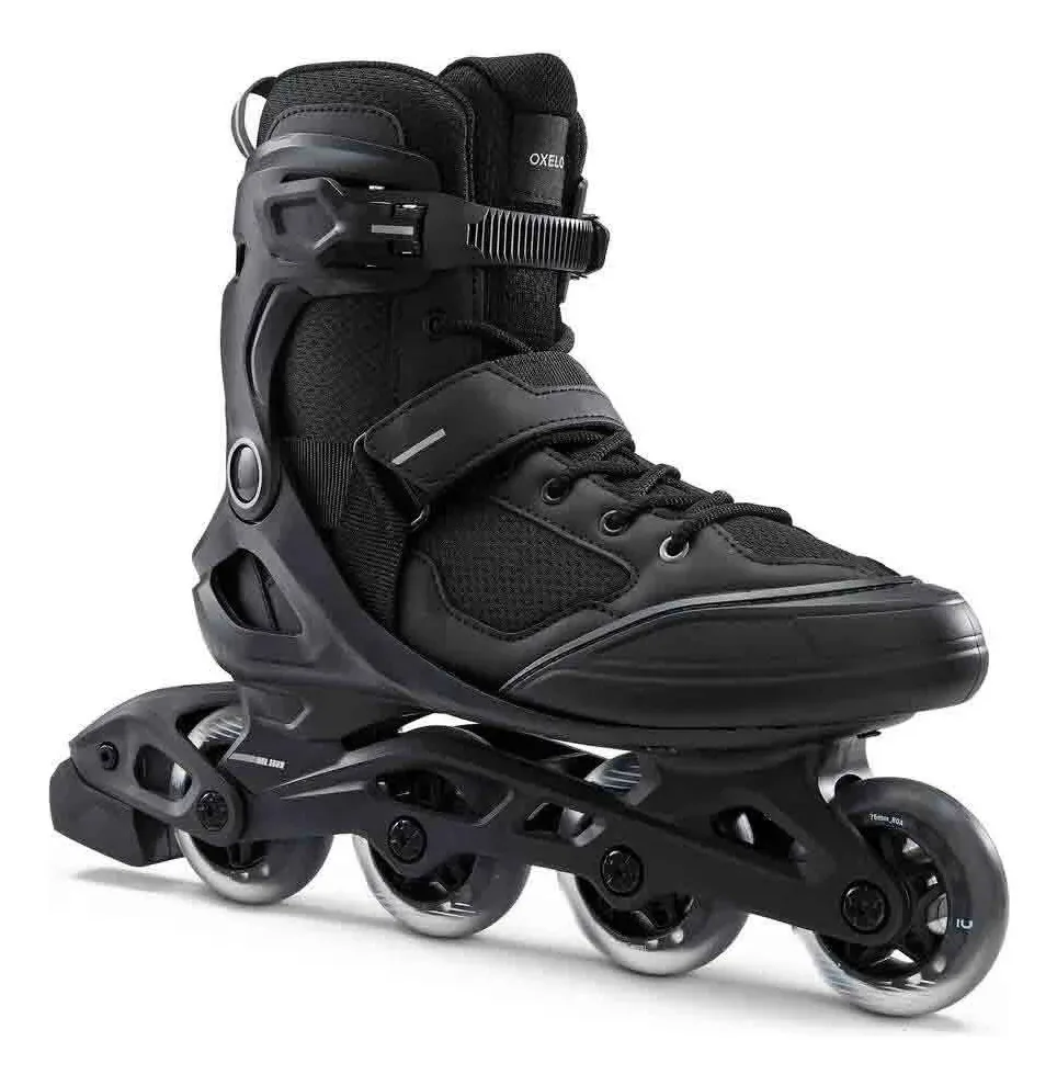Patins Inline Masculino Fit 100 Oxelo Preto Tamanho Dos Patins 41