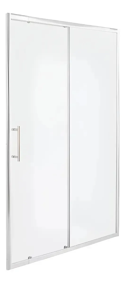 Tela de chuveiro de 120 a 140 cm de largura x 190 cm de vidro branco Templ