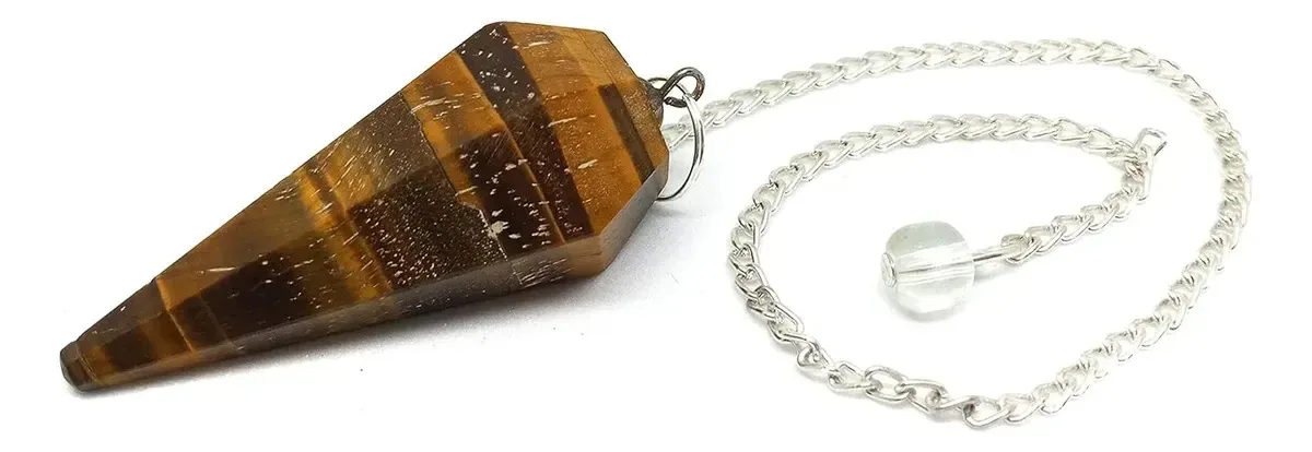 Pêndulo de pedra natural de 4 cm Olho de Tigre