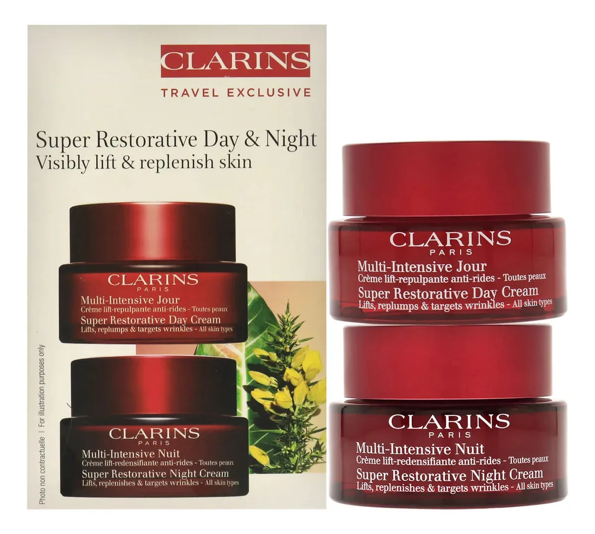 Conjunto De Cuidados Com A Pele Clarins Super Restorative Pa
