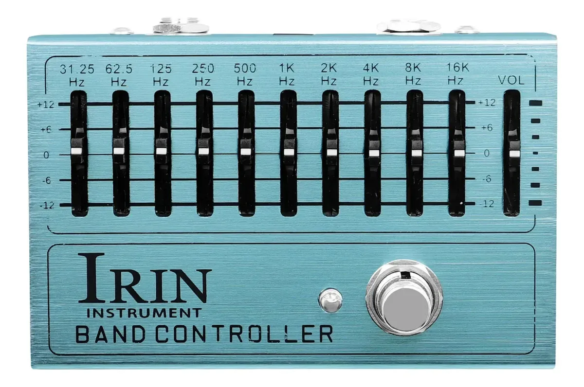 Pedal de efeitos de equalizador azul Irin An 40 Band Controller