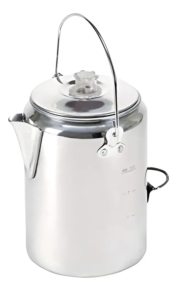 Cafeteira de percolador de alumínio