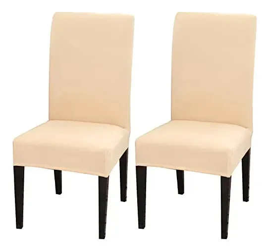 Capas para cadeiras de jantar, conjunto de 2, capas elásticas