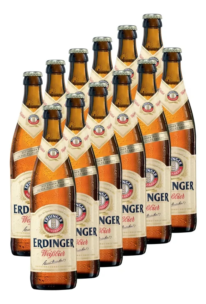 Kit 12 Cervejas Alemãs Erdinger Tradicional Weissbier 500ml