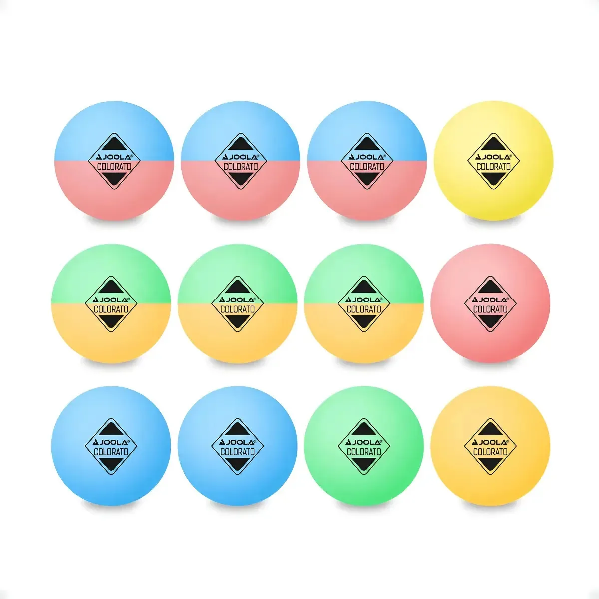 Bola De Tênis De Mesa Joola Colorato Multicolorido