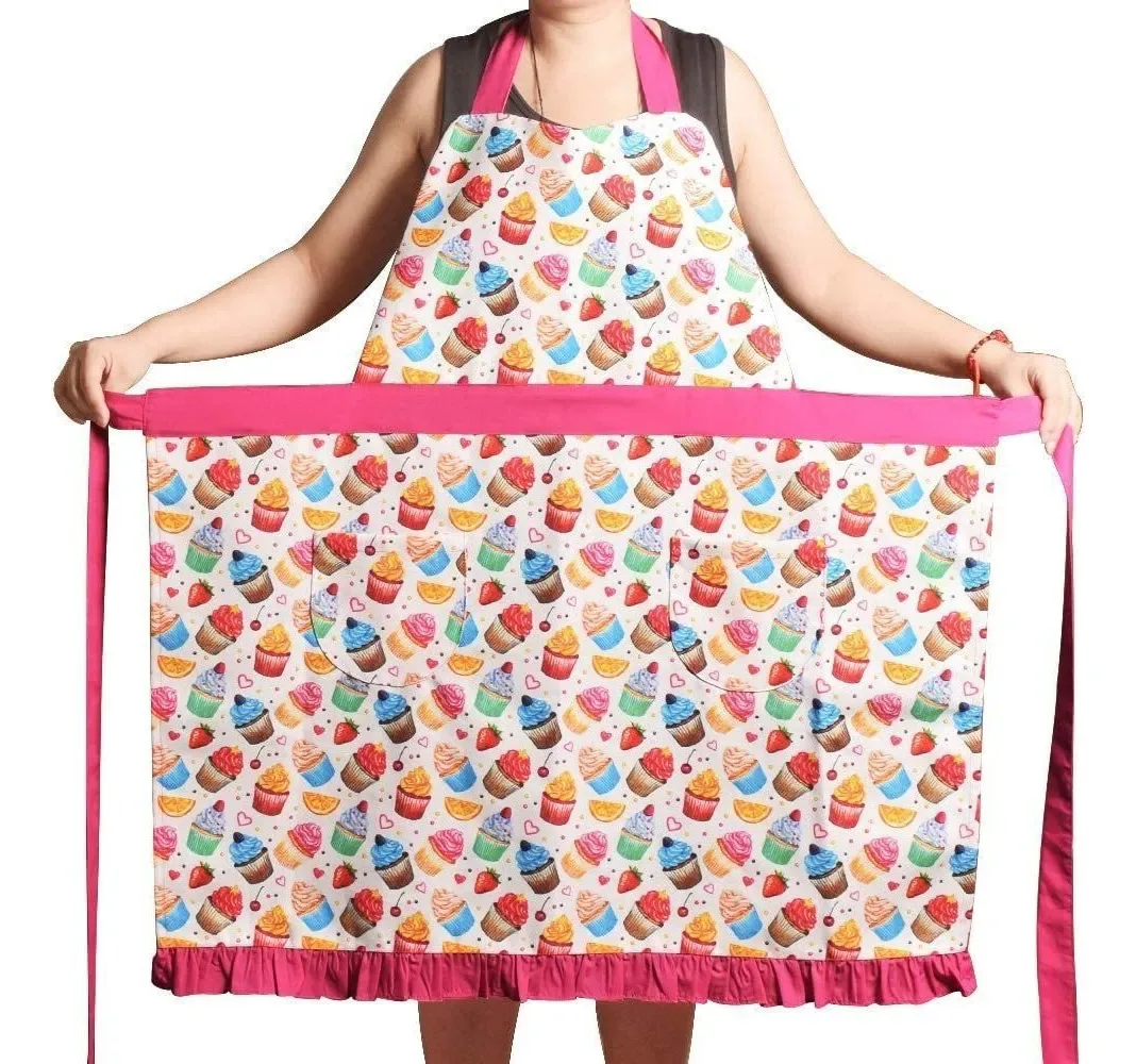 Aventais para mulheres e meninas tamanho grande, Delan