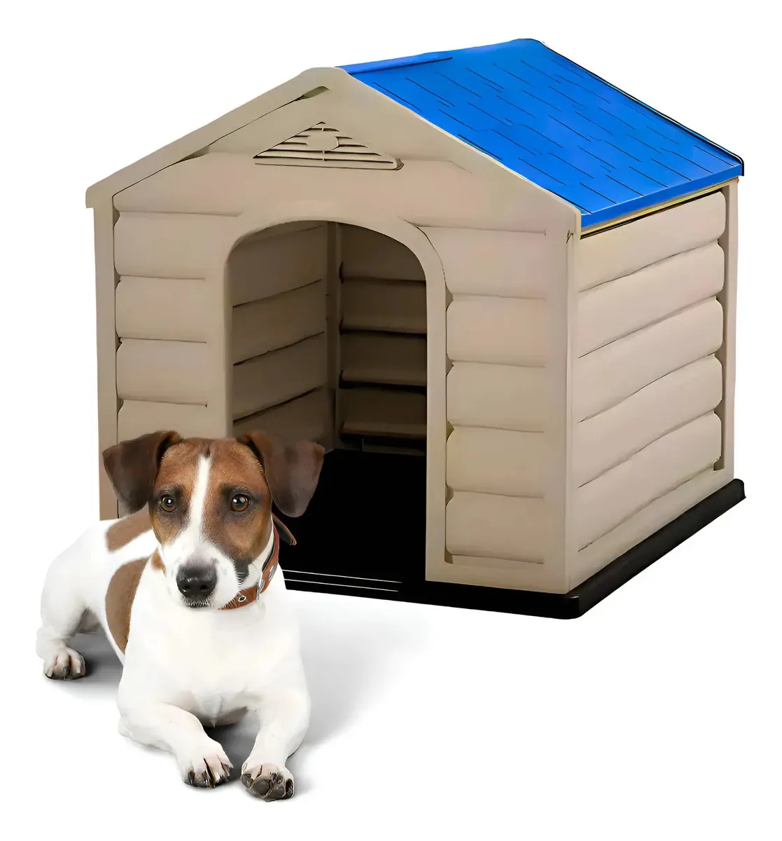 Q Perrón Casa Chica Azul Pequeno Bege
