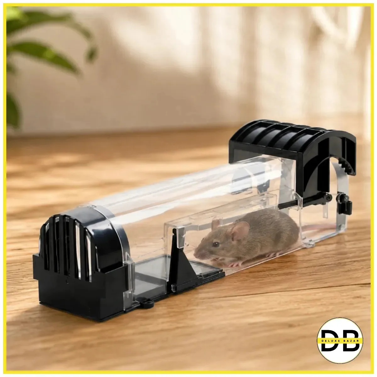 Armadilha para Ratos Camuflada com Fecho Automático Captura Roedores Reutilizável Ideal para Casa Escritório Depósito e Espaços Interiores Deluxe Bazar