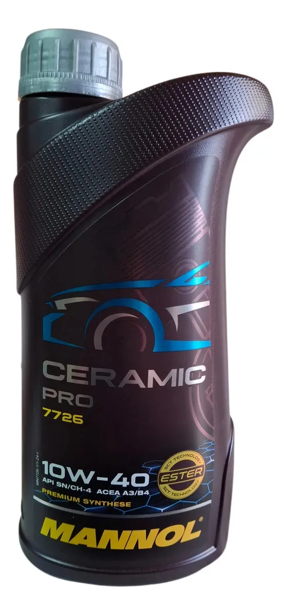 Óleo de motor cerâmico sintético Mannol 10w40 1 litro