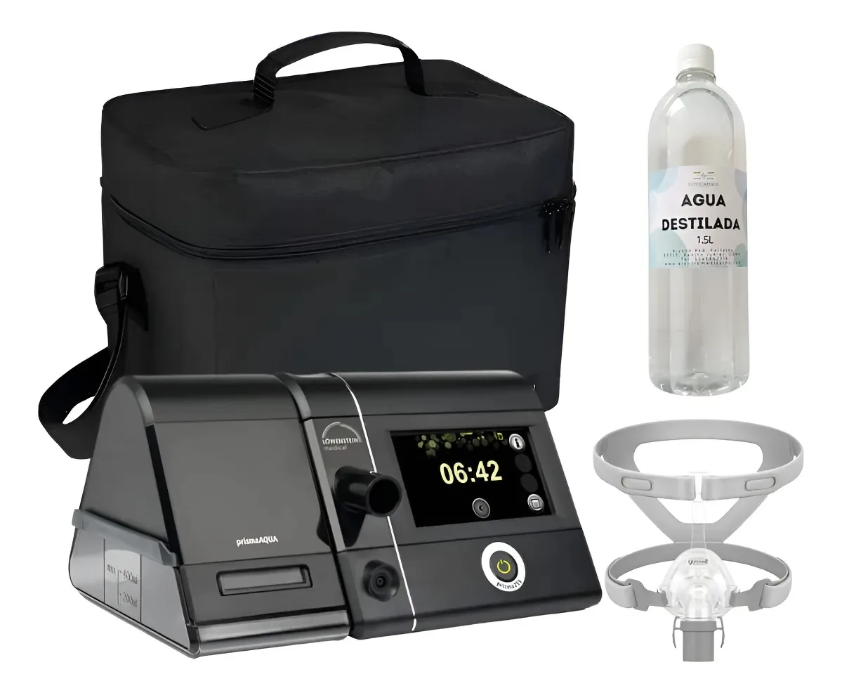 Auto Bipap Lowenstein 25s com umidificador e máscara
