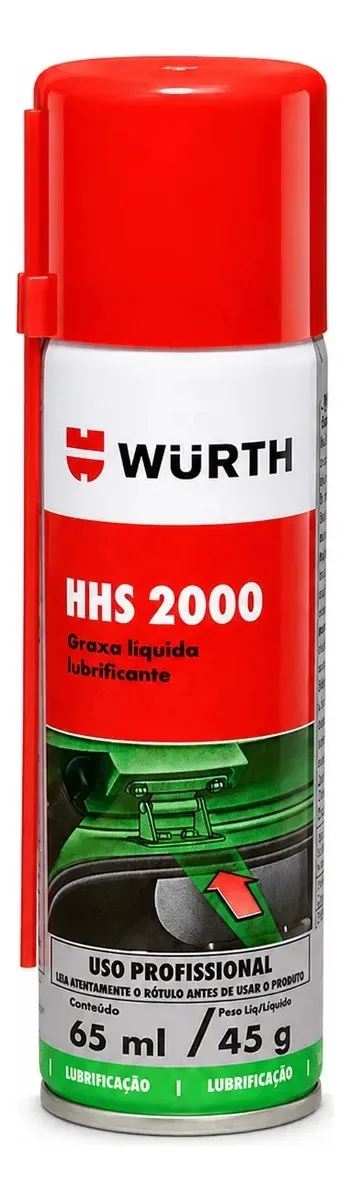 Graxa Lubrificante Líquida Hhs 2000 65ml 45g Wurth