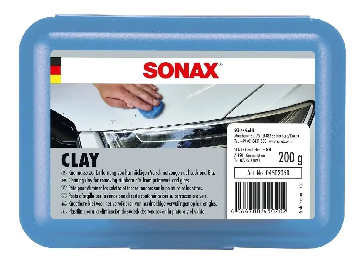 Plastilina descontaminante Sonax Clay Bar Blue